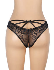 Lace Cross-Strap Panty
