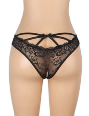 Lace Cross-Strap Panty