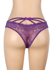 Lace Cross-Strap Panty