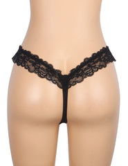 Lace Pearl Detail Cheeky Panty