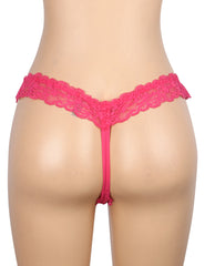 Lace Pearl Detail Cheeky Panty