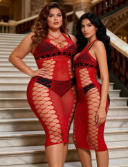 Sexy Fishnet Bodystocking Dress Womens Stockings Girls Underwear Hot