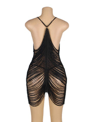 Tassel Hollow Sexy Beach Babydoll