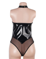 Black Lace High Cut Sexy G-string Teddy